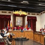 Imagen del pleno ordinario del mes de julio del Ayuntamiento de Elche (Alicante) de ayer