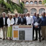 El consejero de Movilidad y Transformación Digital, José Luis Sanz Merino, presenta el proyecto junto a, entre otros, el presidente de la Diputación de Soria, Benito Serrano; y la delegada territorial de la Junta, Yolanda de Gregorio