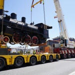 Traslado de la locomotora PV 31 de Ponferrada a los Talleres Ferroviarios de Villablino (León)