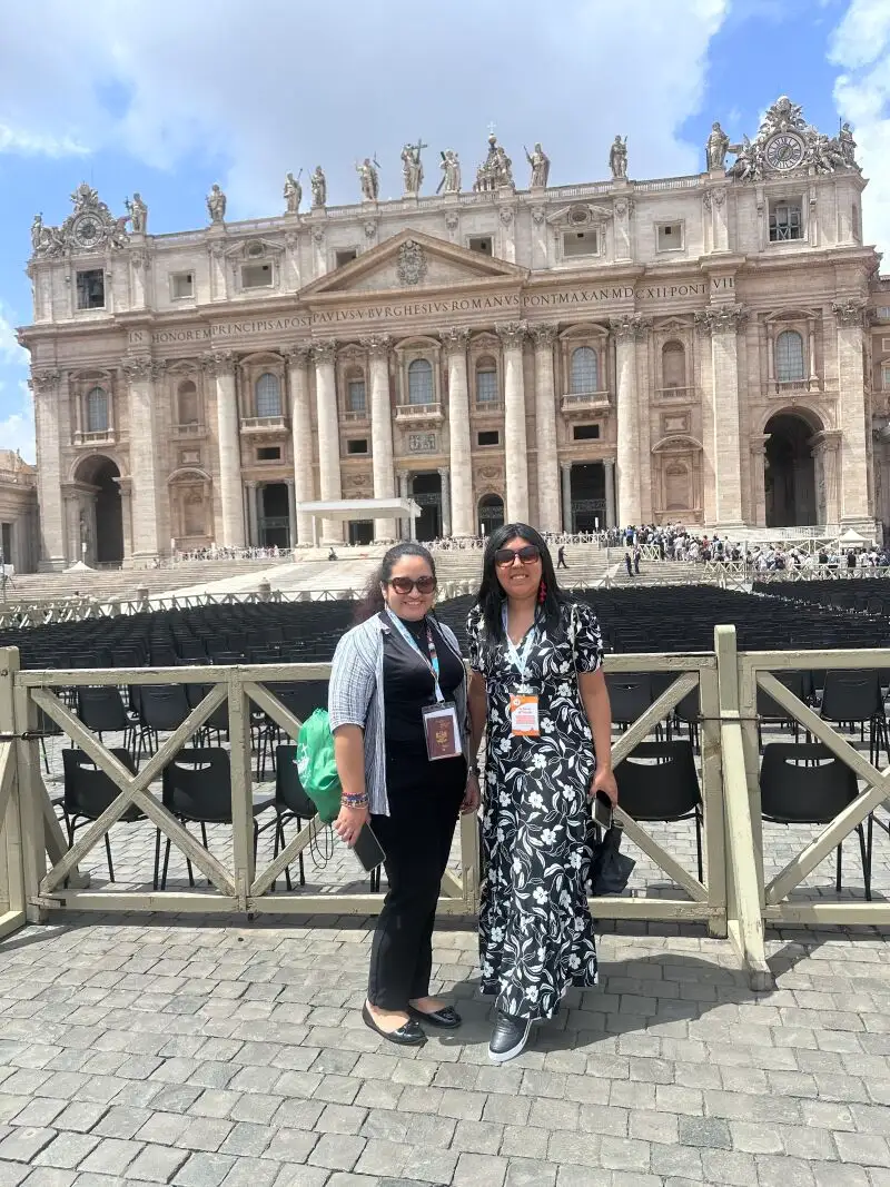 Mariela LLianqui de Piura y Gloria Rojas Nizama de la Diocesis Tacna y Moquegua