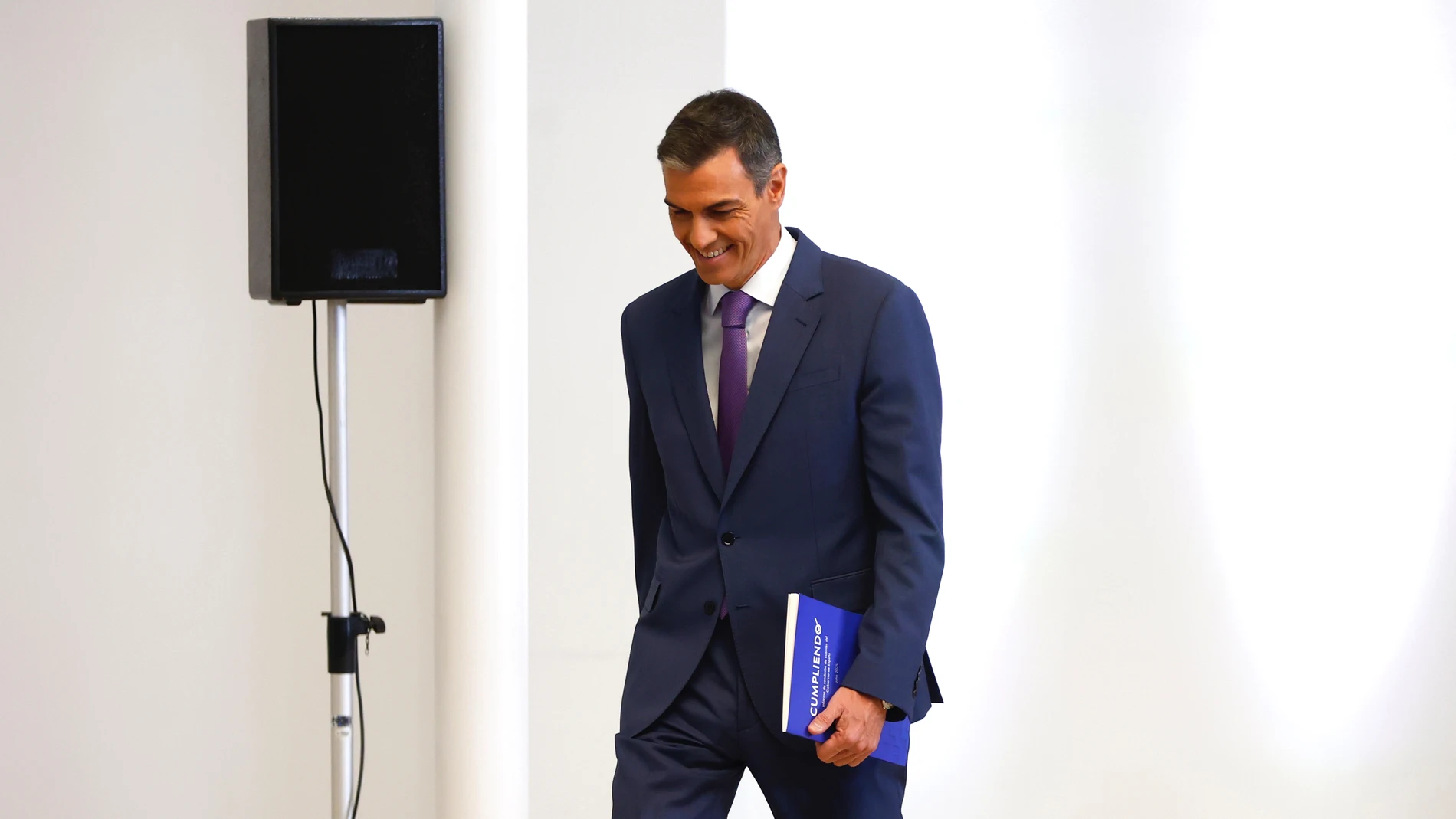 El presidente del Gobierno, Pedro Sánchez, hace balance del año de legislatura.