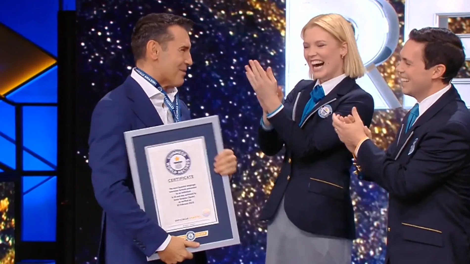 Jesús Vázquez entra en el Guinness World Records