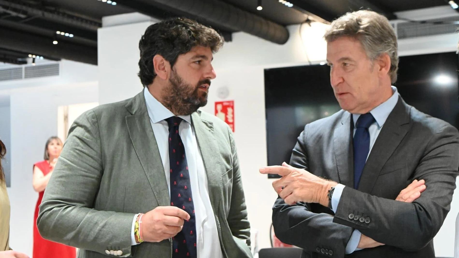 Fernando López Miras y Alberto Núñez Feijóo, en el Comité Ejecutivo Nacional del PP Sebastián Hipperdinger / Europa Press 28/07/2025