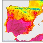 Temperaturas máximas y mínimas de este lunes
