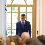 El presidente del Gobierno, Pedro Sánchez, hace balance del año de legislatura.