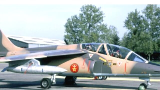Un Alphajet marroquí como el accidentado