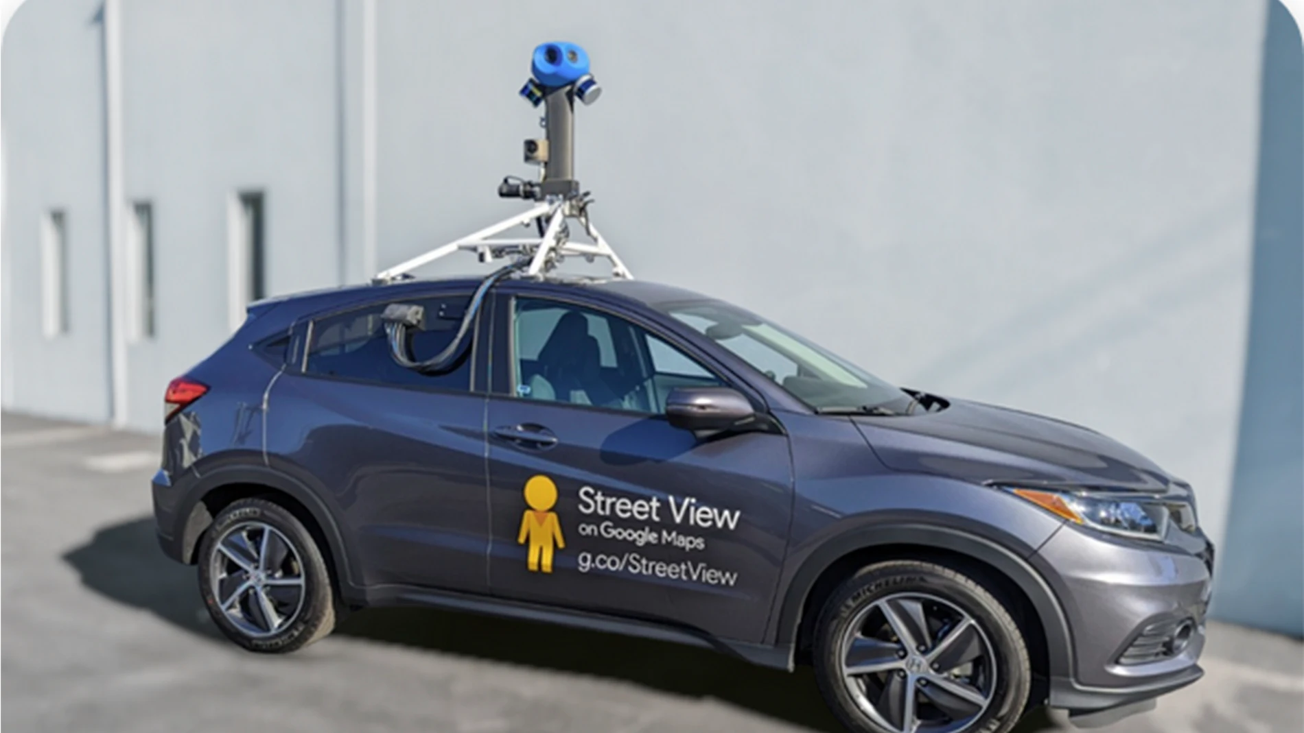 Un coche de Google Street View