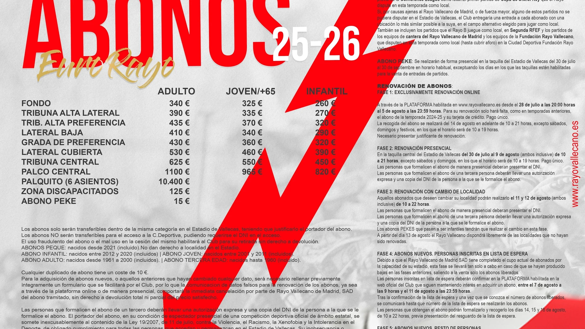 Imagen de la campaña de abonados anunciada por el Rayo Vallecano este lunes.REMITIDA / HANDOUT por RAYO VALLECANOFotografía remitida a medios de comunicación exclusivamente para ilustrar la noticia a la que hace referencia la imagen, y citando la procedencia de la imagen en la firma28/07/2025