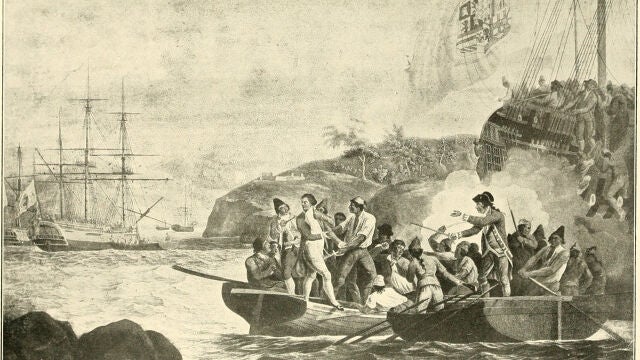 'El insulto español a la bandera británica en Nootka Sound' (siglo XVIII)