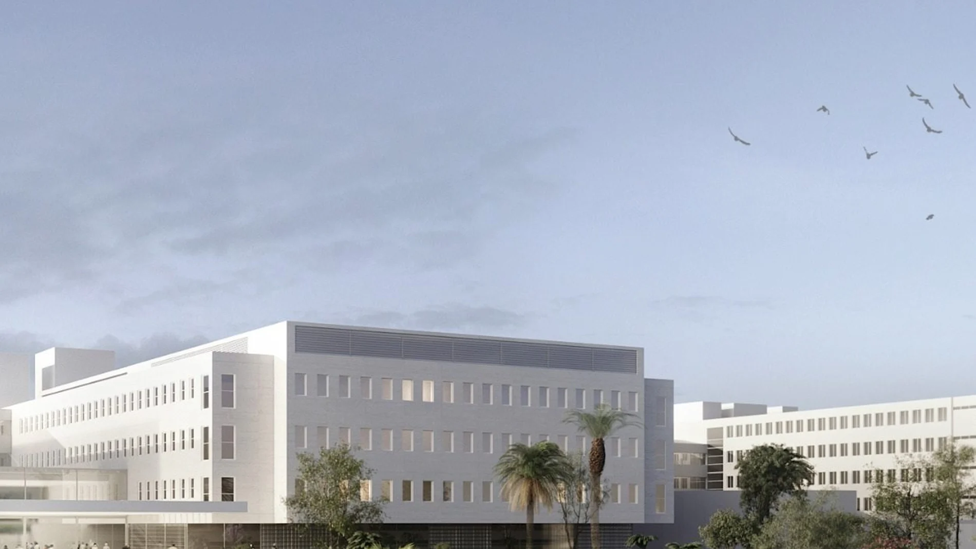 Maqueta del proyecto del Hospital Materno-Infantil de Huelva
