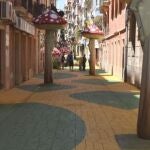 Imagen de la calle San Franscisco de Alicante, conocida como la calle de las Setas