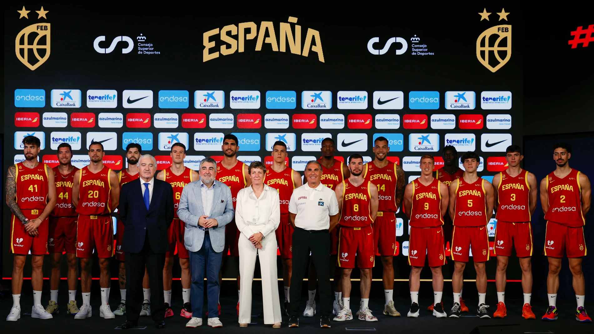 Presentación oficial de la selección española masculina de baloncesto para el Eurobasket