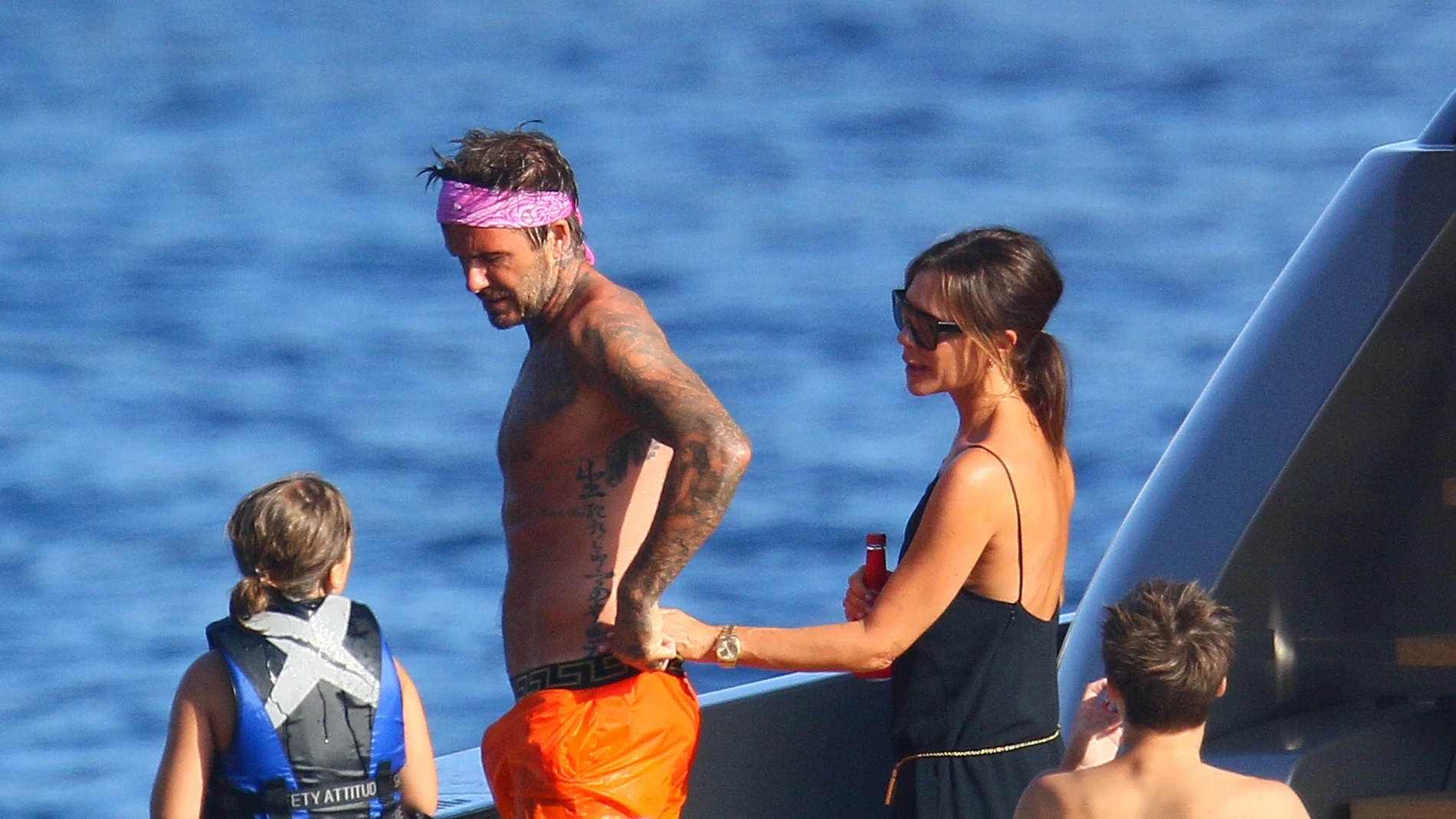 David y Victoria Beckham en Saint Tropez