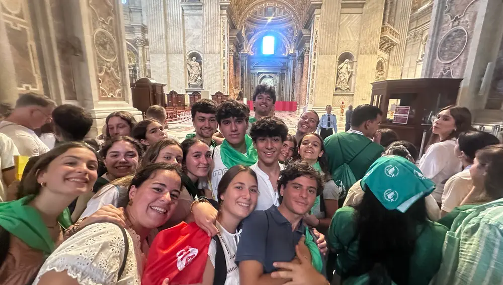 Los chicos de la parroquia de San Benito Menni de Carabanchel de Madrid