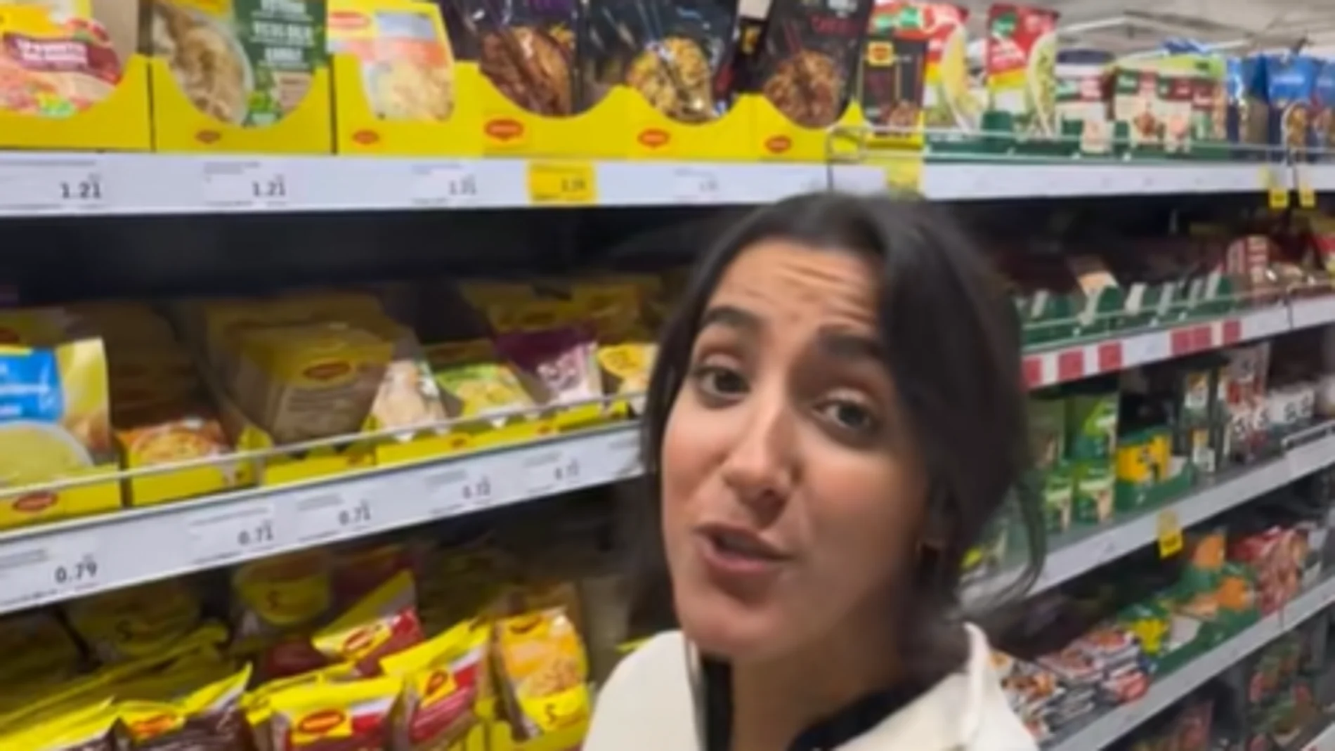 Leyre en un supermercado de Estonia