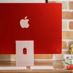 iMac de color rojo