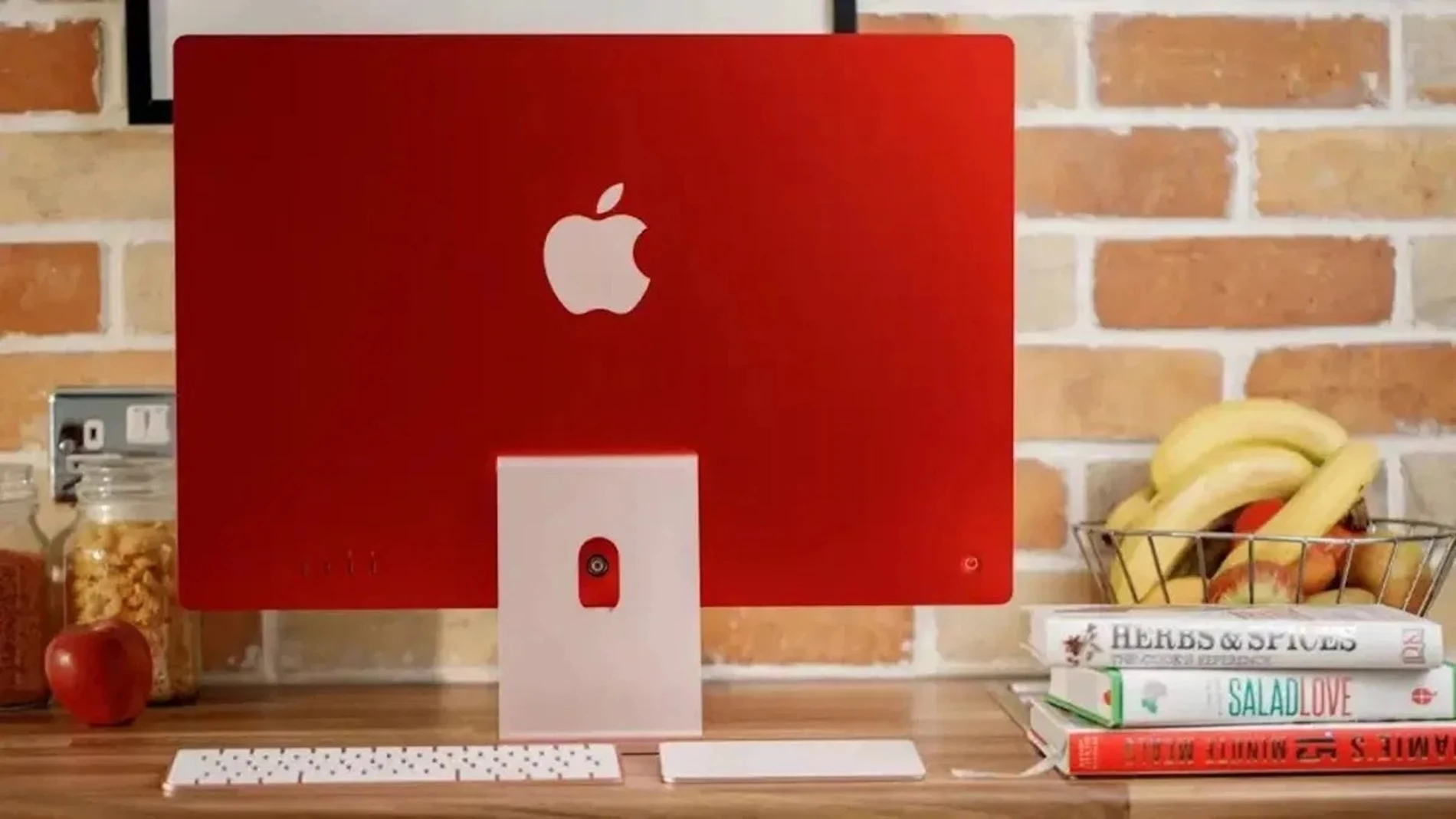 iMac de color rojo
