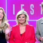 Álex Blanquer, Terelu Campos y César Muñoz en 'Fiesta' 