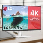 El LG 27US500-W tiene un diseño elegante y minimalista 