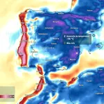 Olas de frío en la playa y 10ºC menos según la Aemet: el chorro polar que llegará a España en las próximas horas