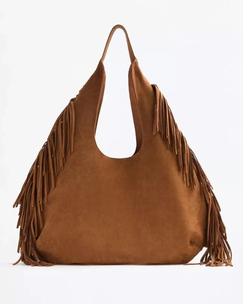  Bolso shopper con flecos