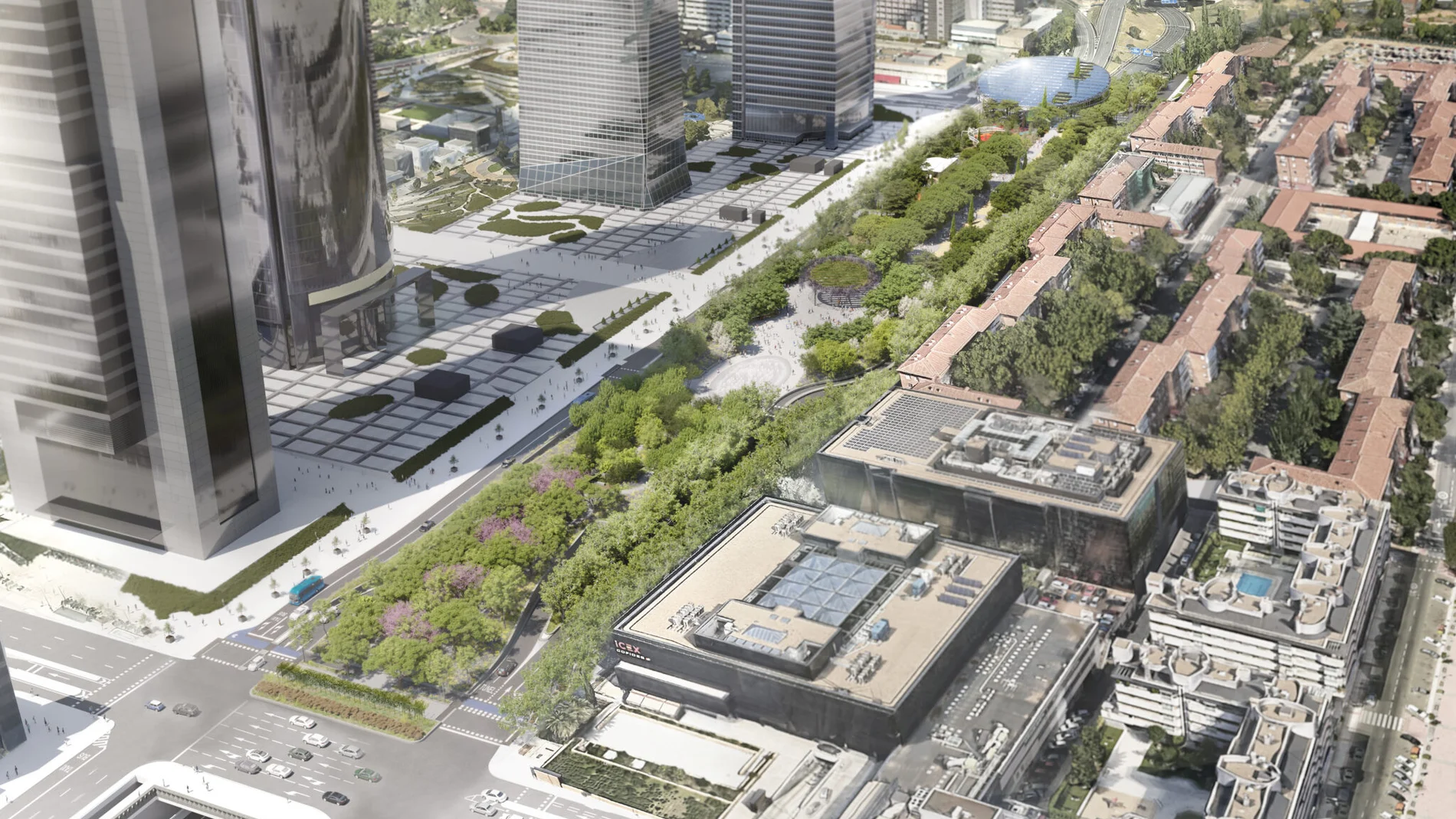Nuevo parque de la Castellana