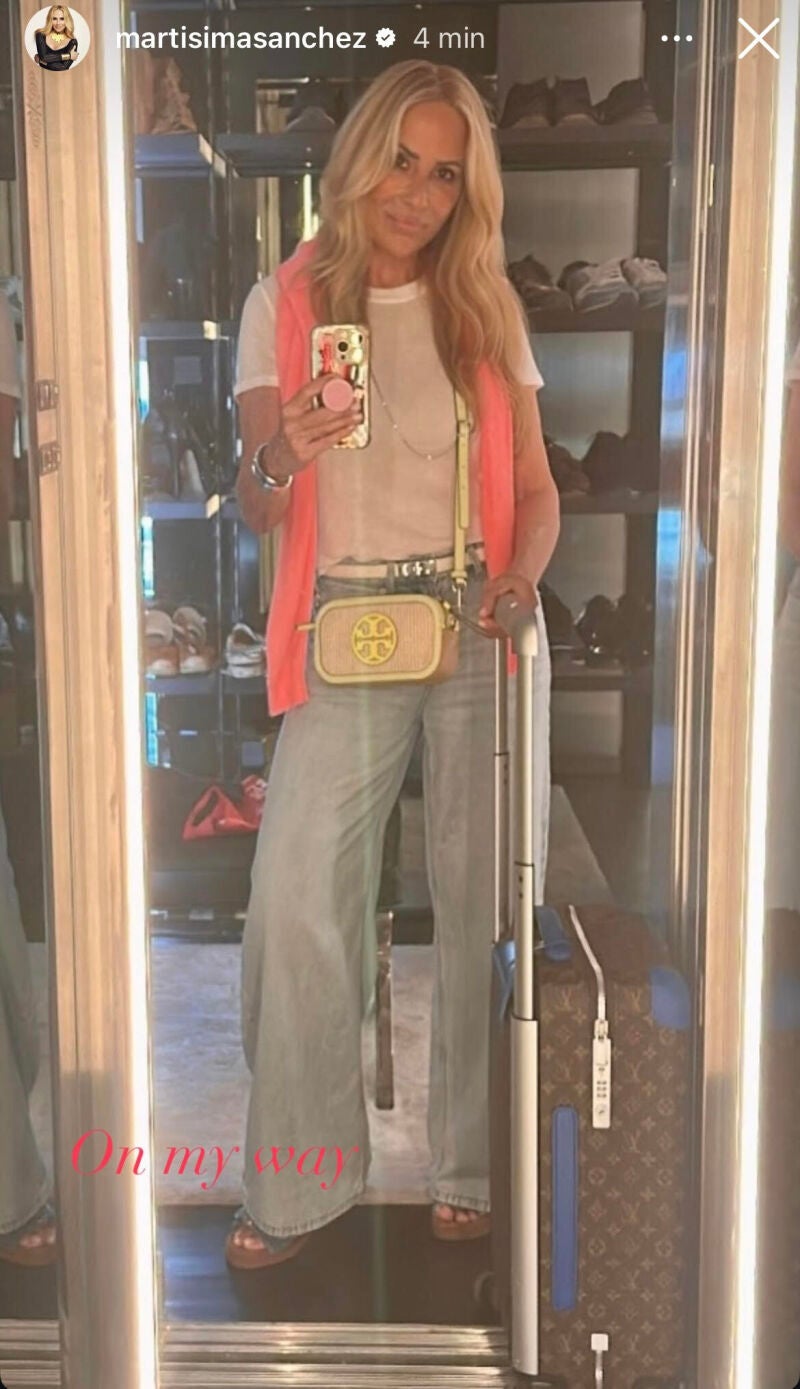 El look de aeropuerto de Marta Sánchez.
