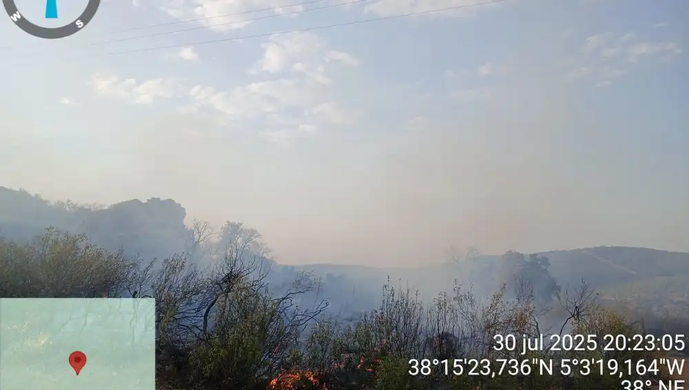 Incendio en Espiel (Córdoba)