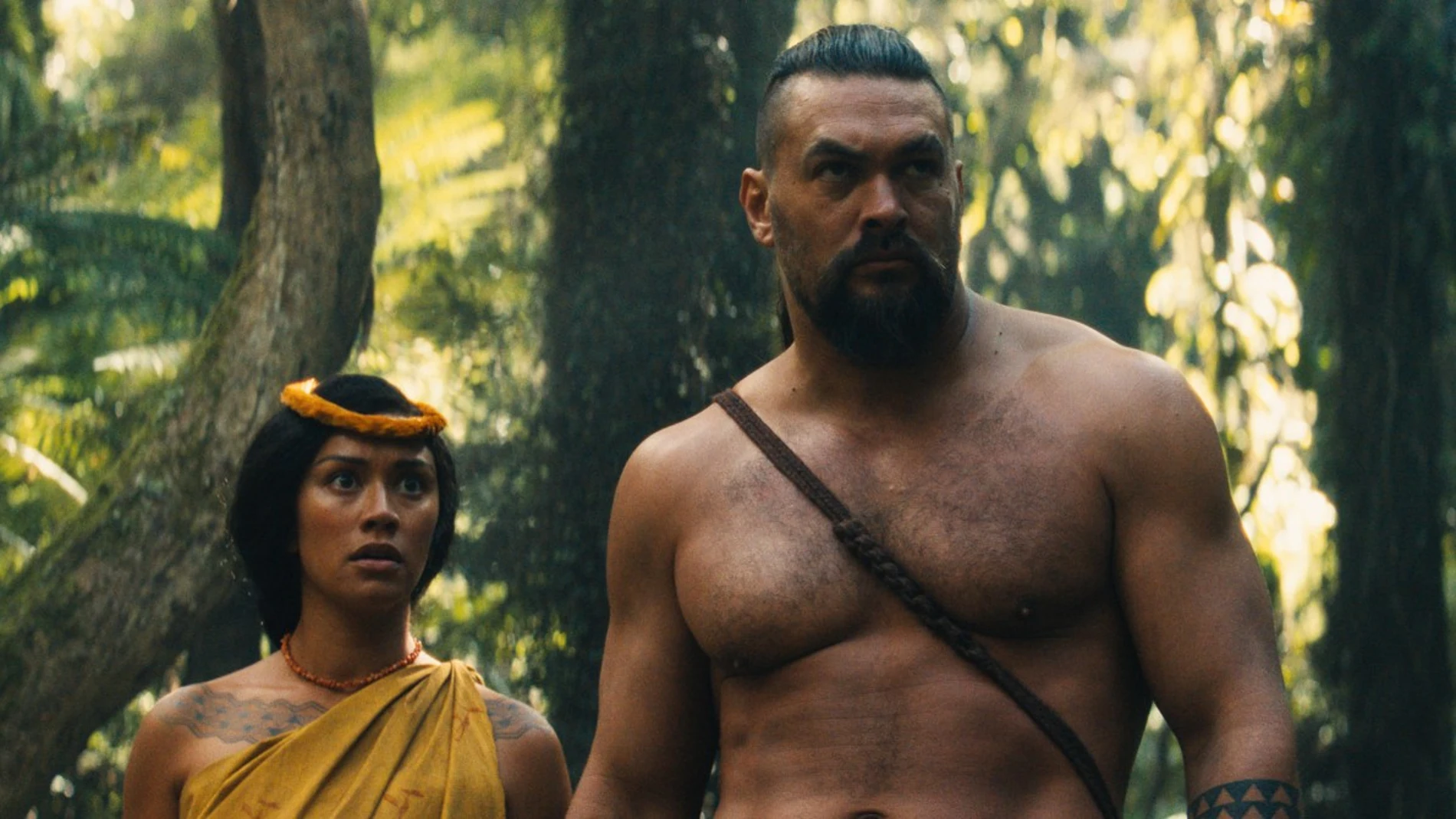 Jason Momoa en una escena de El gran guerrero