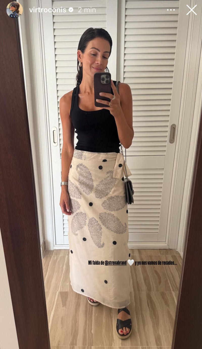 El look de Virginia Troconis.