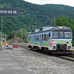 Uno de los trenes turísticos de Galicia. 