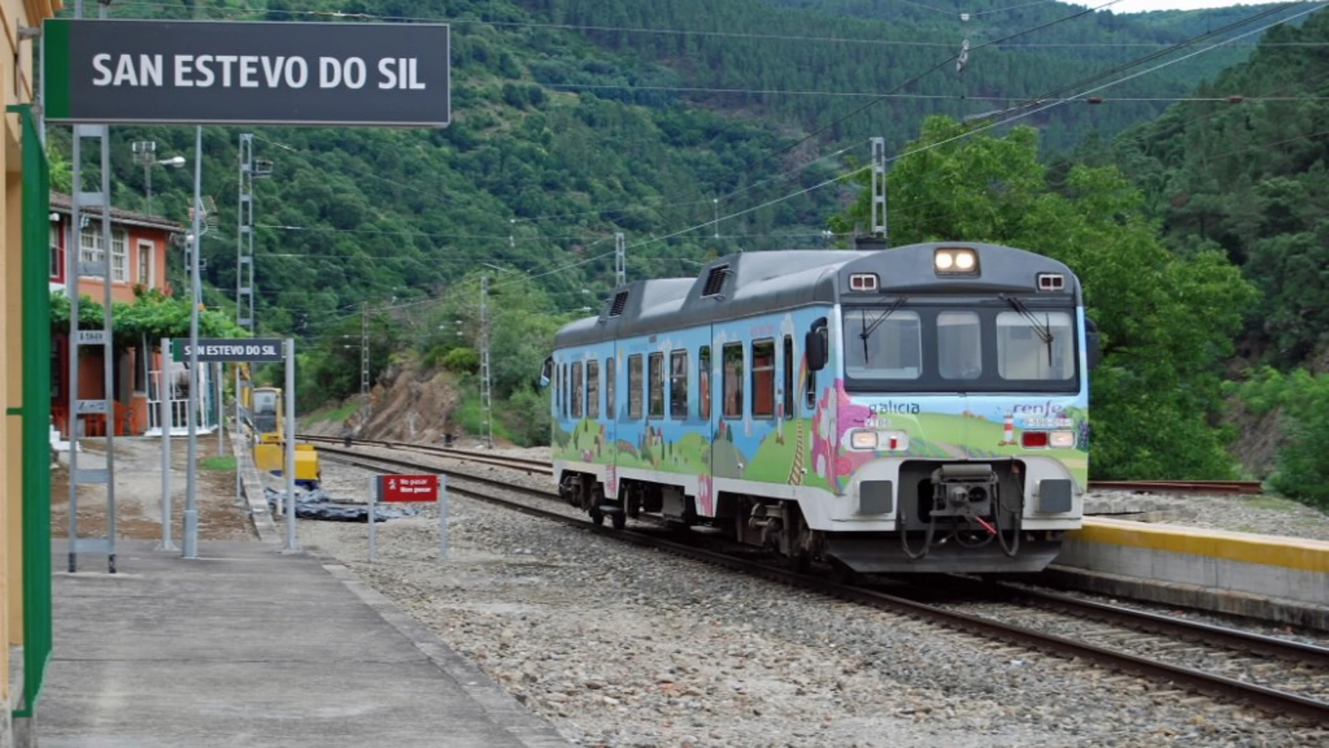Uno de los trenes turísticos de Galicia.