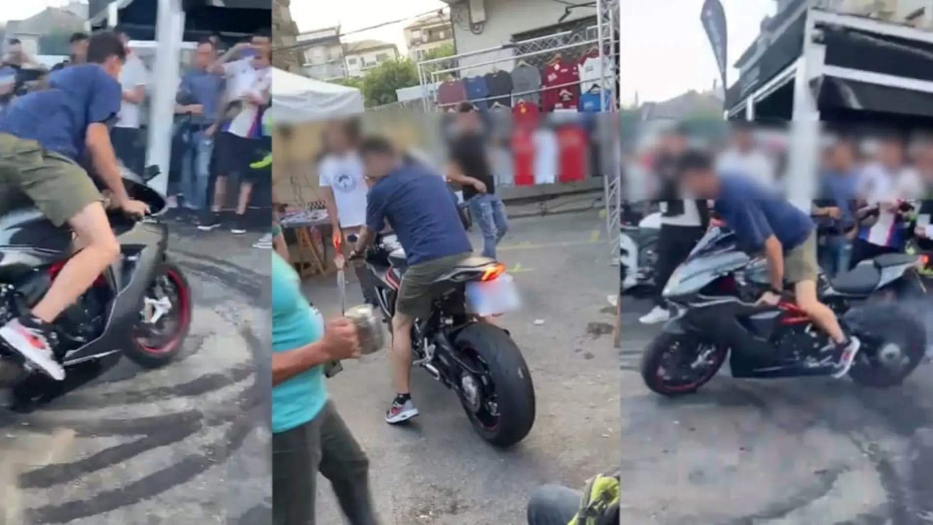 Investigan a un motociclista que hizo derrapes en la vía pública por conducir con 'temeridad manifiesta'