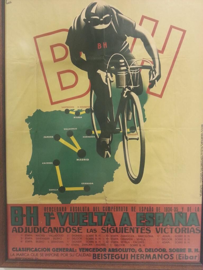 Cartel de BH en la Vuelta a España de 1935
