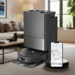 Este robot aspirador incluye la base de carga
