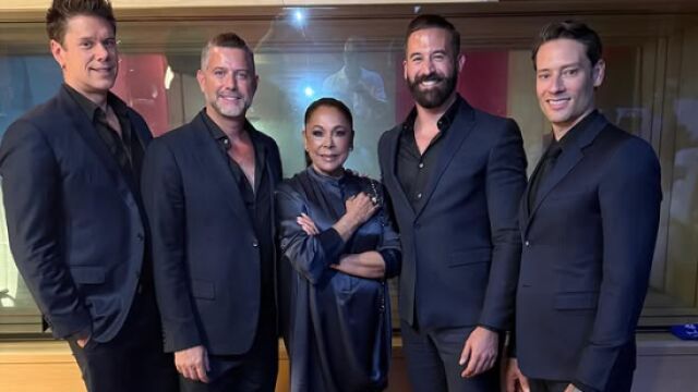 Isabel Pantoja, junto a Il Divo