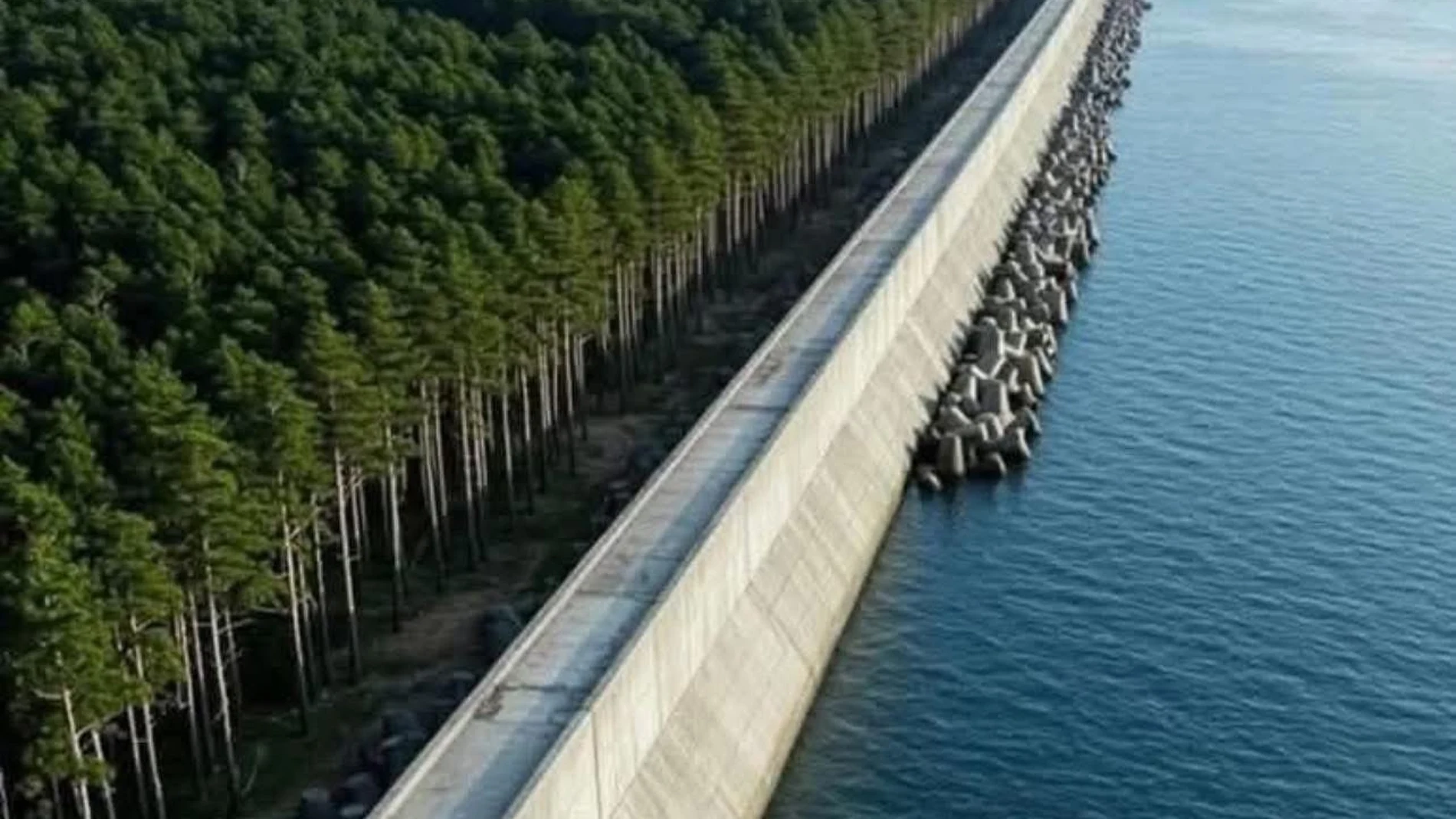 El único país que tiene una barrera de hormigón de 400 km para contener tsunamis