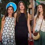 La Reina Letizia, la Princesa Leonor y la Infanta Sofía a la llegada del cine Rívoli Aficine en Palma de Mall