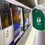 Metro de Madrid explica: así debes usar los desfibriladores externos en caso de emergencia