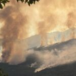 El incendio forestal de Cuevas del Valle en Ávila está confinado en un perímetro de seguridad
