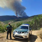 Evolución del incendio declarado este martes en Las Hurdes