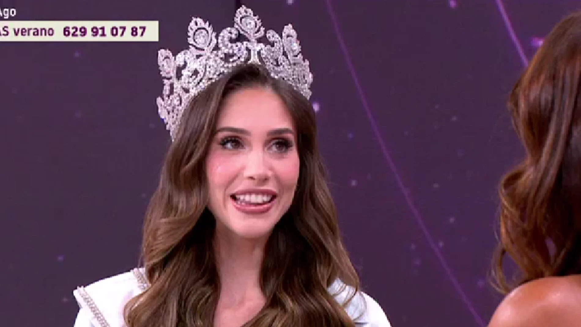 Andrea Valero, Miss Universo 2025 España, en 'Y ahora Sonsoles'