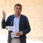 El president de la Generalitat, Carlos Mazón, en la reapertura del Palacio de Altamira de Elche