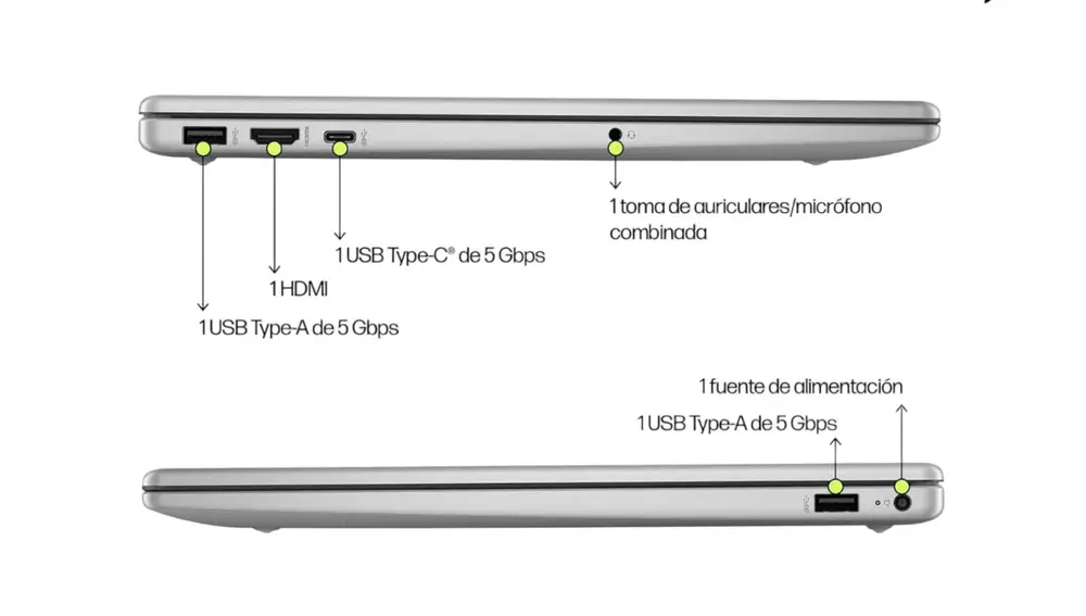Puertos del HP 15-fd0188ns