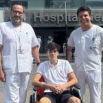 Sergio Rollón abandona el hospital tras una cornada que casi le cuesta la vida