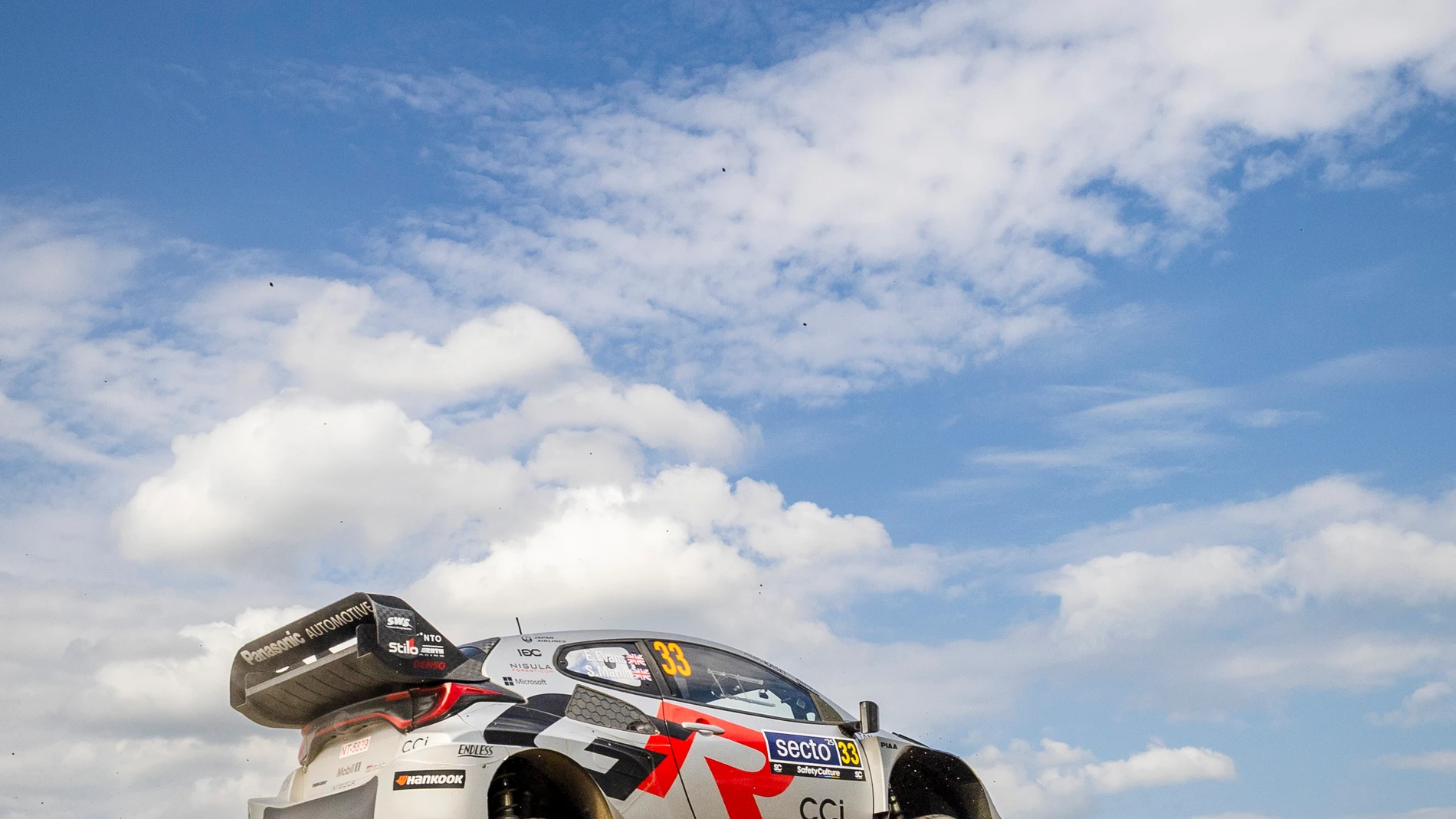 33 Elfyn EVANS, Scott MARTIN, Toyota GR Yaris Rally1, action during the 2025 Rally Finland, 9th round of the 2025 WRC World Rally Car Championship, from July 31 to August 3, 2025 at Jyvaskyla, Finland - Photo Nikos Katikis / DPPI AFP7 01/08/2025 ONLY FOR USE IN SPAIN