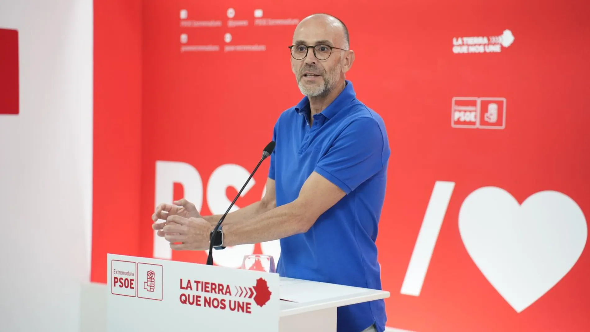 El secretario del Organización del PSOE de Extremadura, Manuel Mejías.