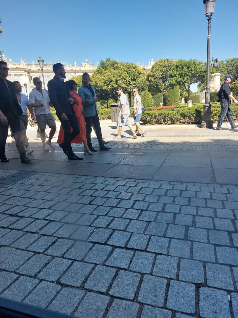 Isabel Pantoja con Il Divo por el Palacio Real de Madrid