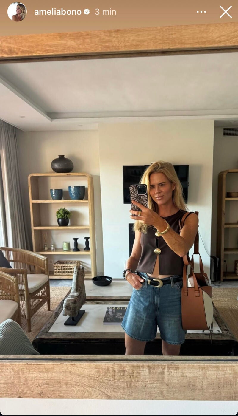 Amelia Bono y su look más cómodo.