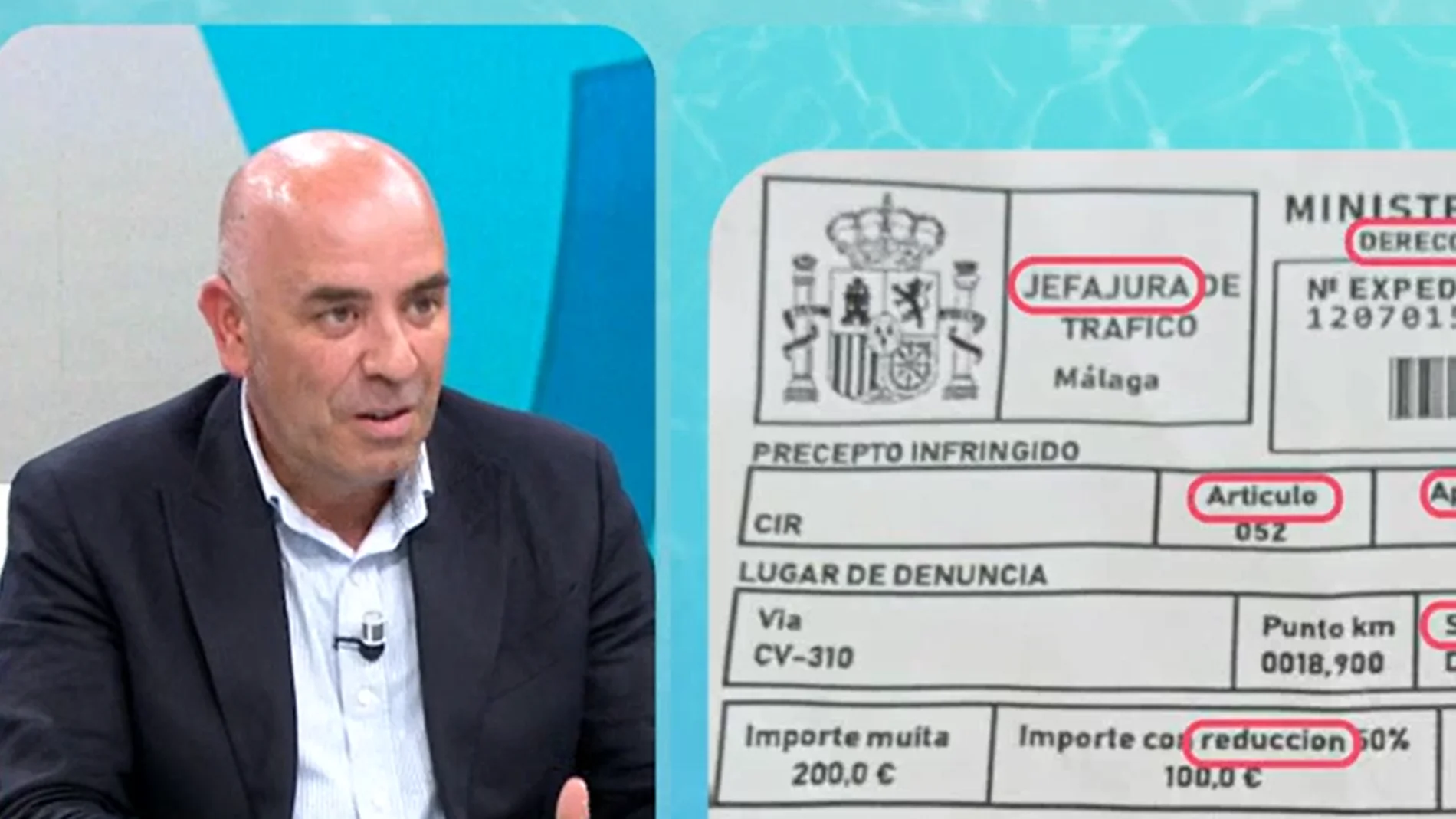 Juan Manuel Medina explica las multas falsas